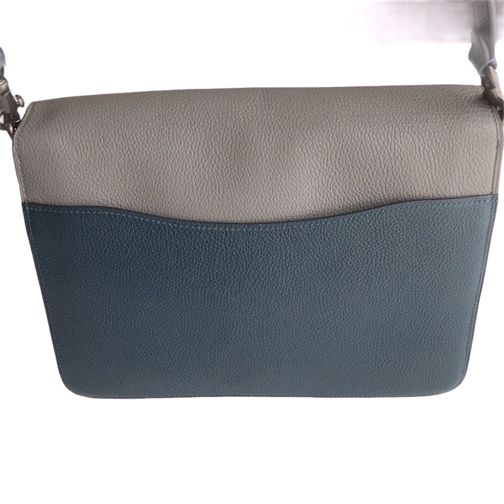 Coach Tabby Color Block Blue Grey Shoulder Bag - Picture 6 of 16